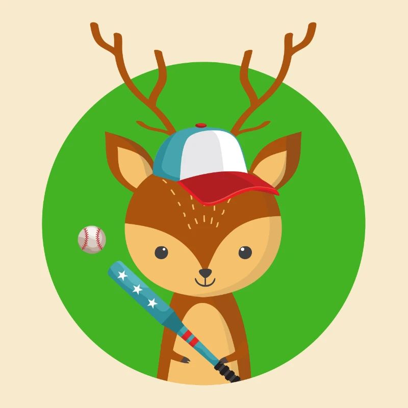 Hirsche und Baseball