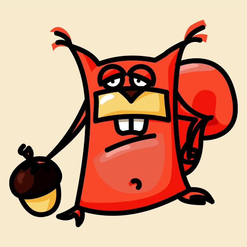 crazy Comic Eichhörnchen