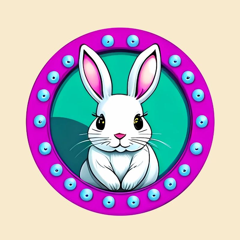 Lapin de Pâques mignon