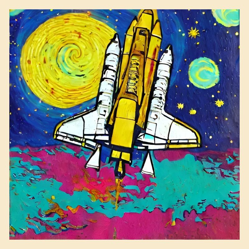 navette spatiale van gogh