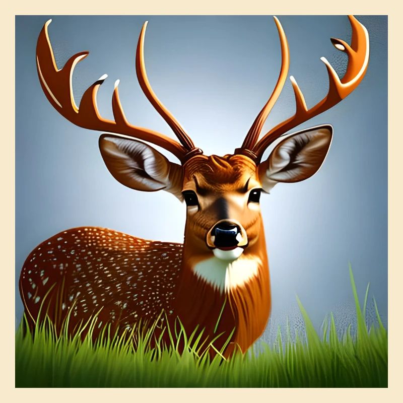 Deer in the Grass