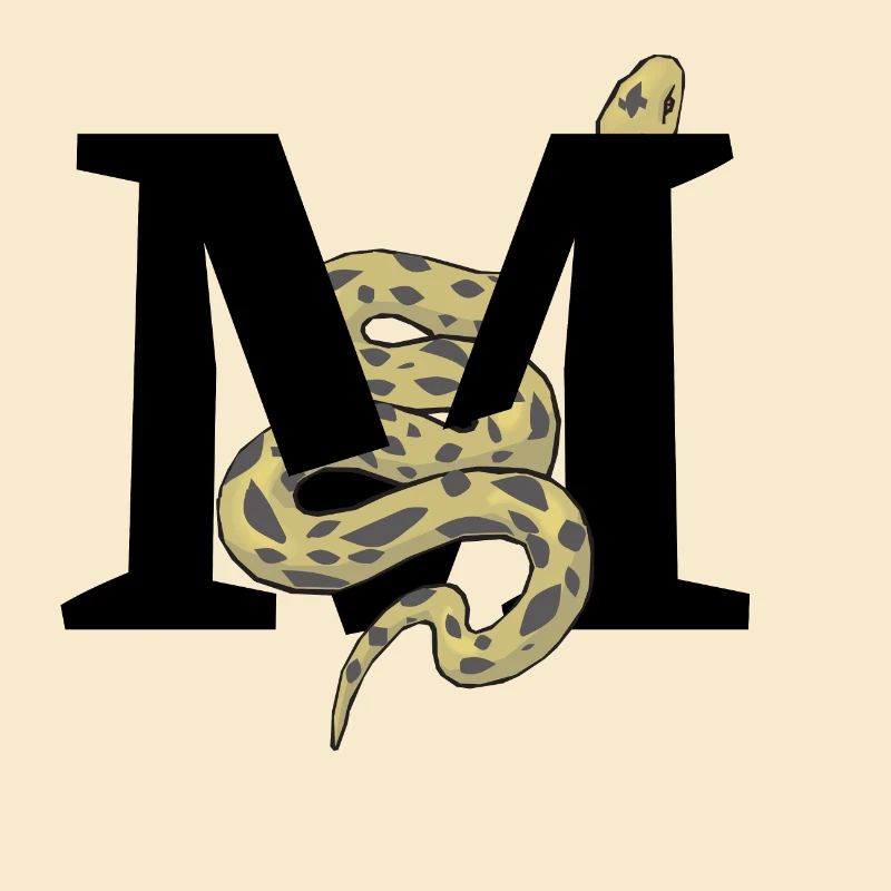 Lettre m serpent