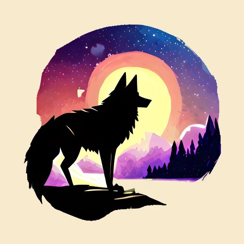 Wolf, Mountains, Forest, Nature, Nature