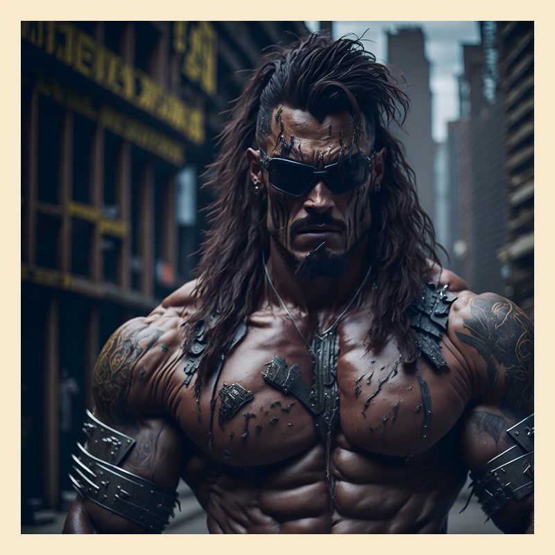 Future Cyberpunkt Warrior