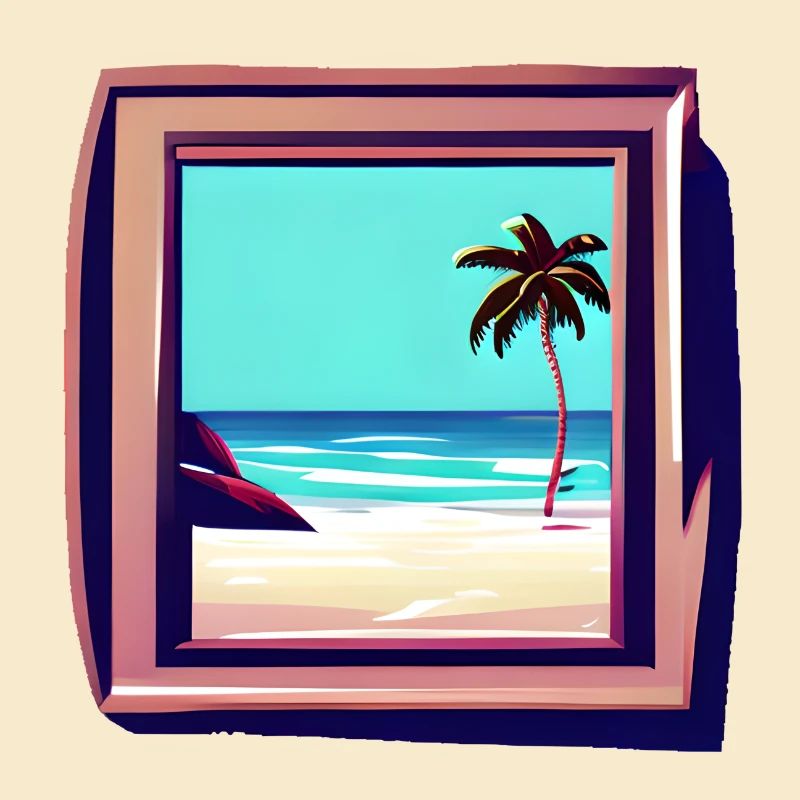 Bilderrahmen Urlaub Meer Aussicht