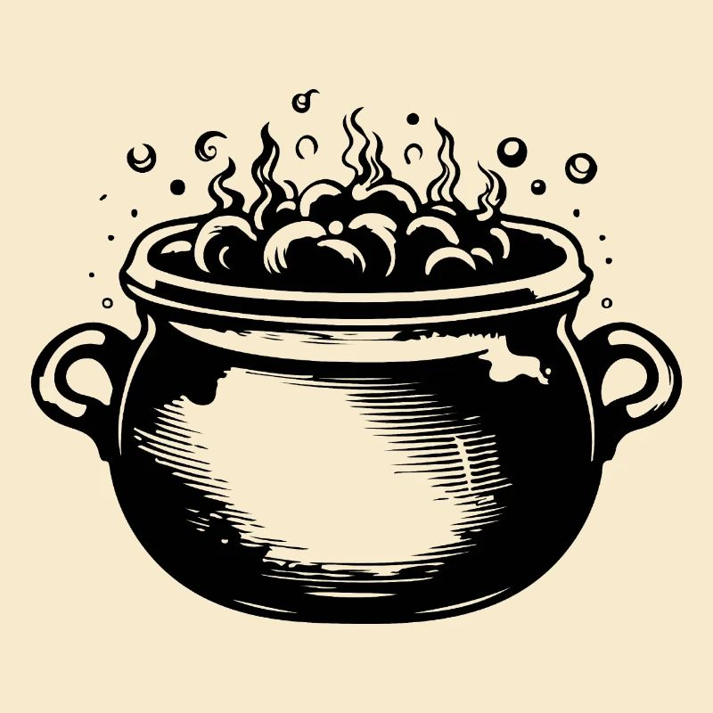 Cauldron Magical Witch Halloween