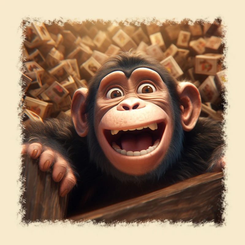 cooler Affe