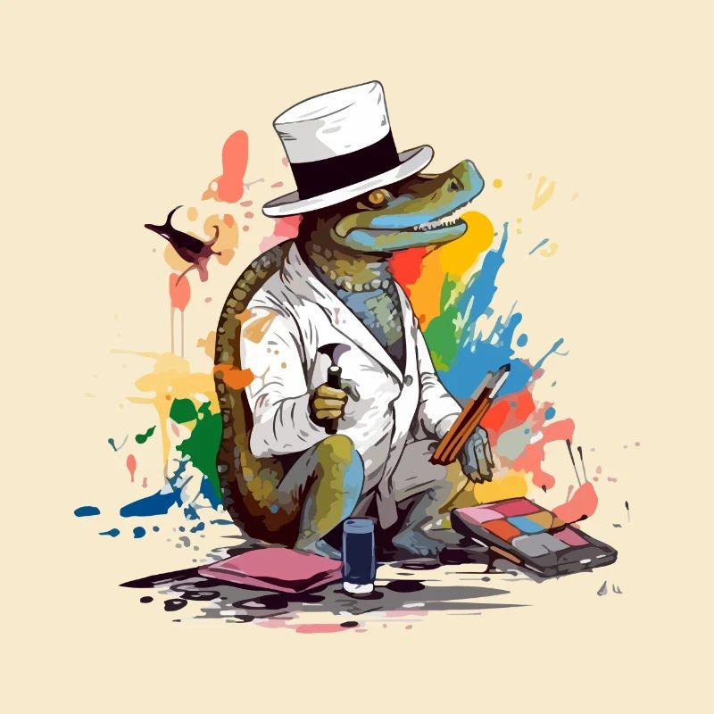 Moli, der Alligator-Maler