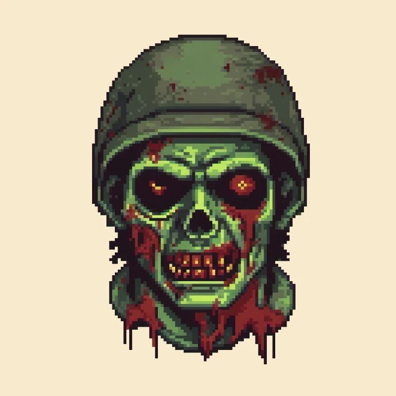 Zombie Soldier Pixel
