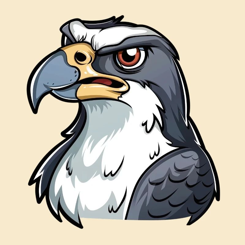 Proud eagle with a strong look