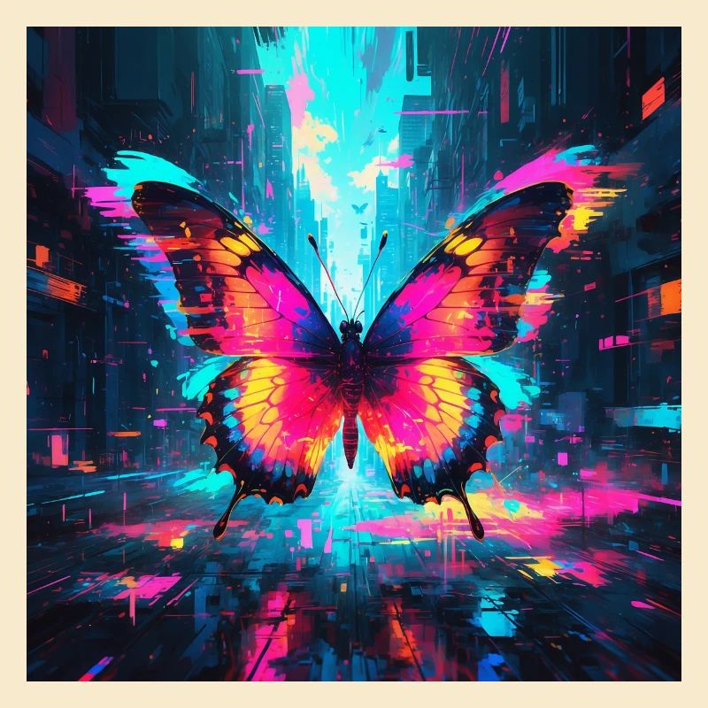 Papillon Néon
