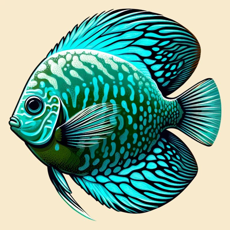 Discus Cichlidé Bleu