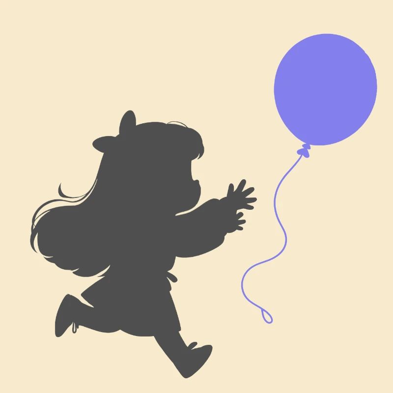 Mädchen mit einem Luftballon