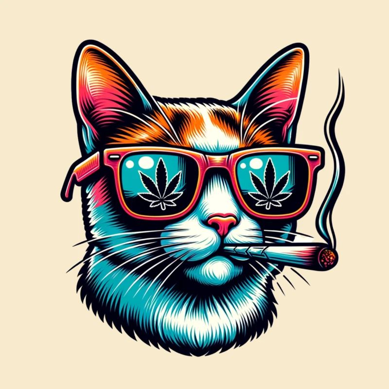 chat drôle avec articulation