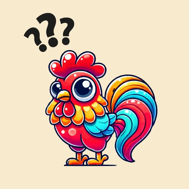 rooster rooster question mark