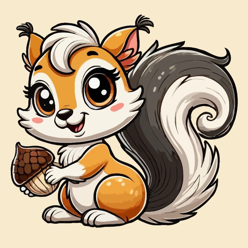 Mädchen Eichhörnchen