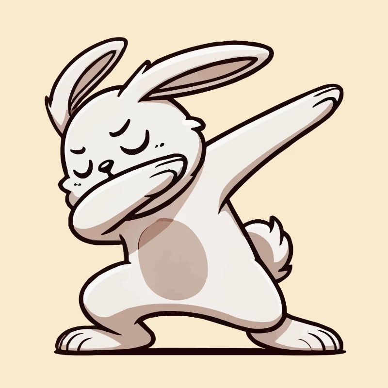 hase rabbit dabbing