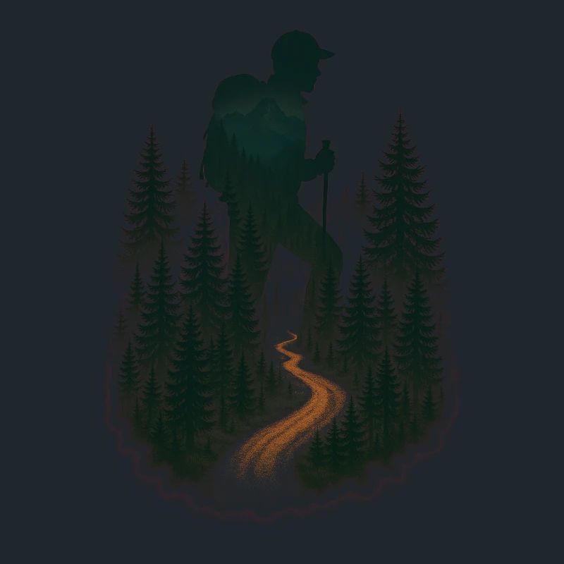 Cool hiker pattern - mountain hikes