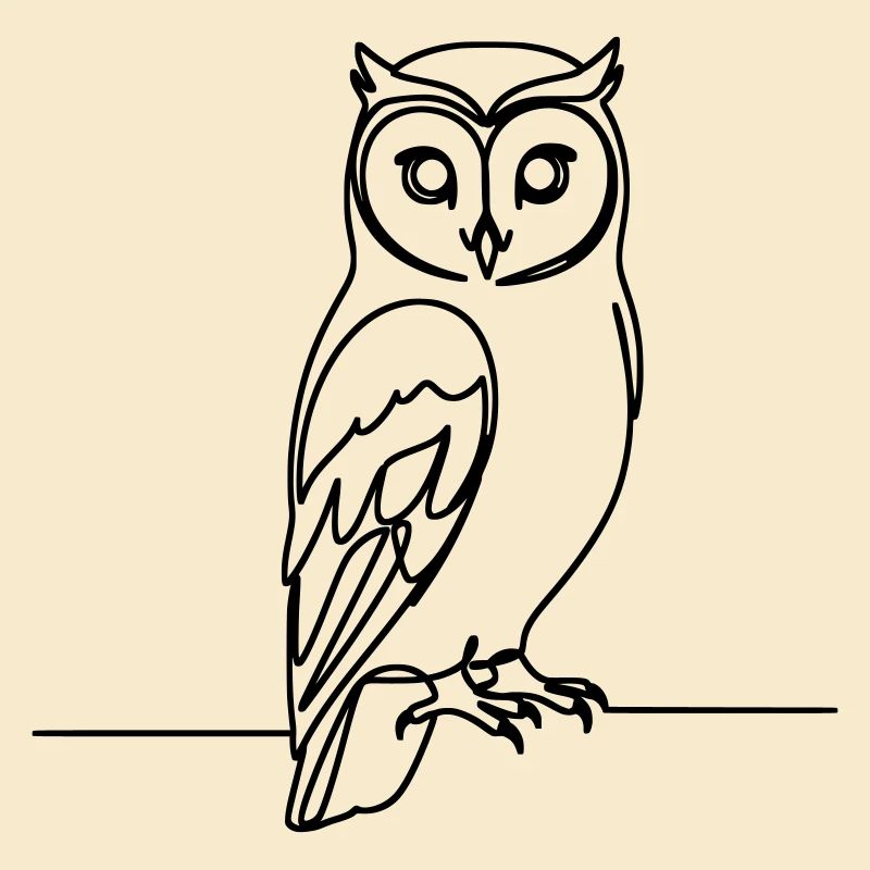 Eule Einzeilig