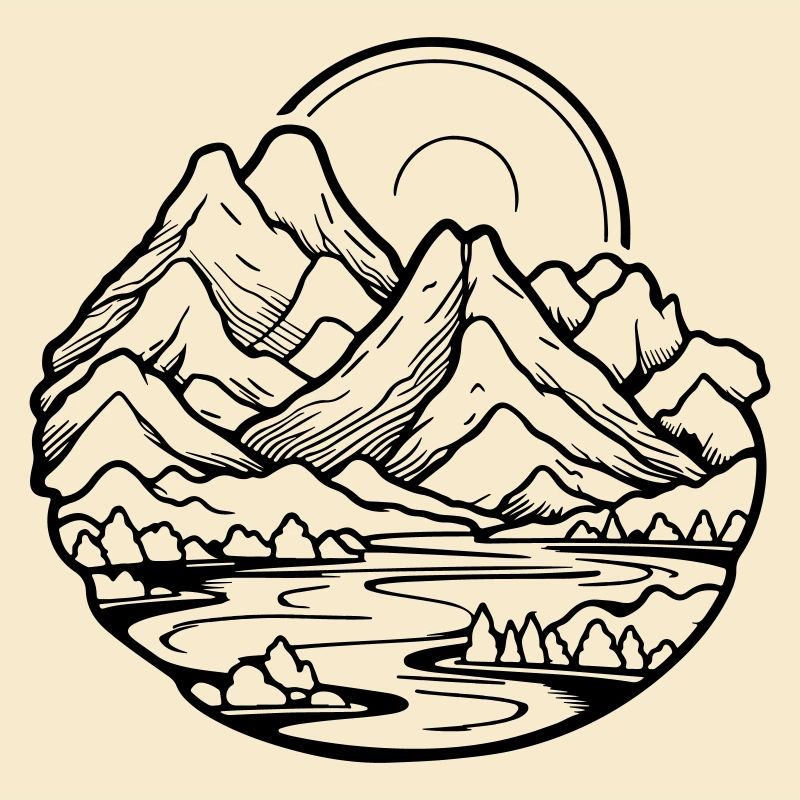 Berge Landschaft