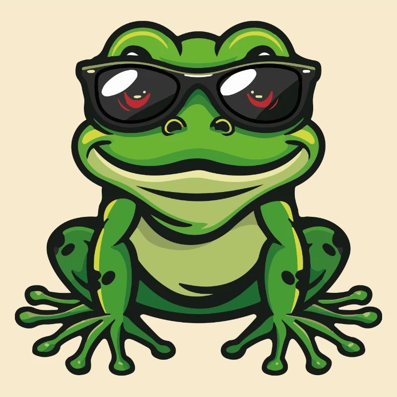 Frosch Comic Cool