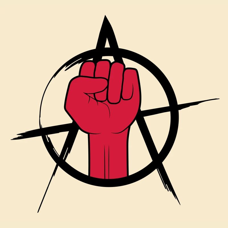 Conception de l'anarchie du logo Faust