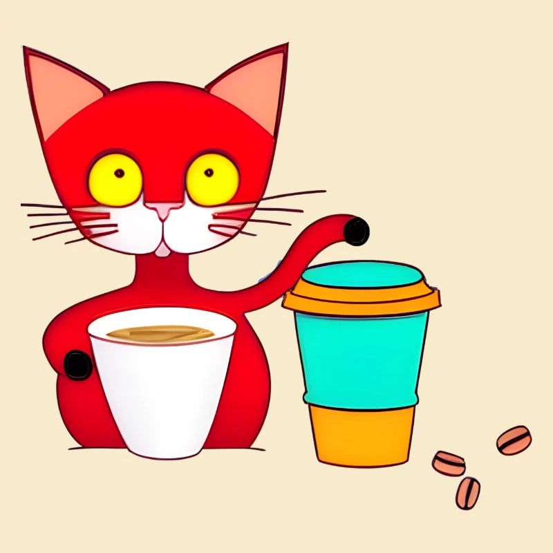 chat et café