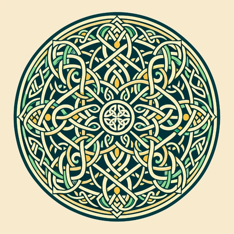 Entrelacs celtiques éternels Mandala Art 4