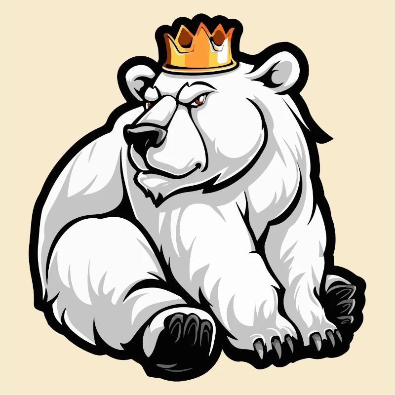 Eisbär Comic Krone