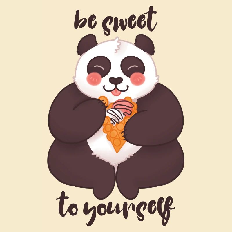 Soyez doux avec vous-même - Panda