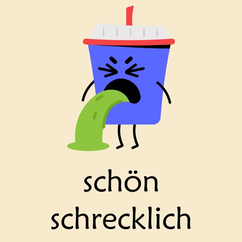 Becher Ekeleregend schön schrecklich