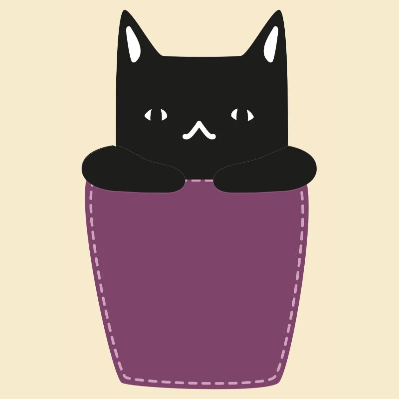 Katze In der Brusttasche