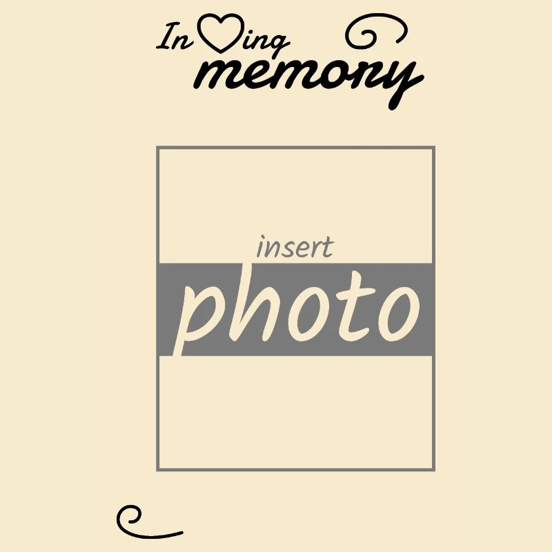 In Erinnerung an - eigenes Bild einfügen