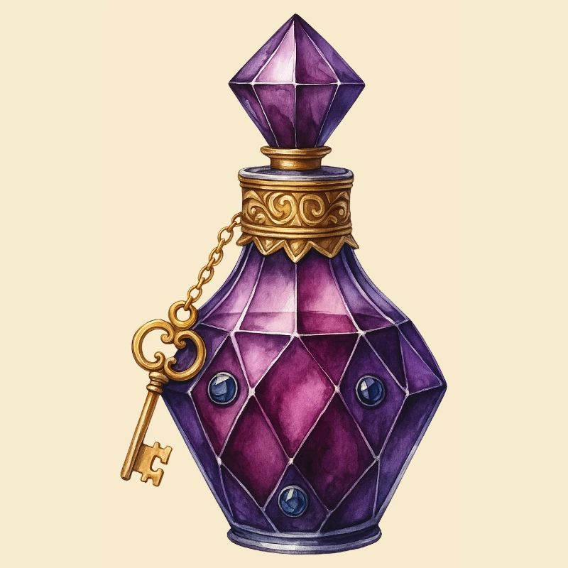 Élixir de Potion Magique Fiole Joyau Potion de Sort