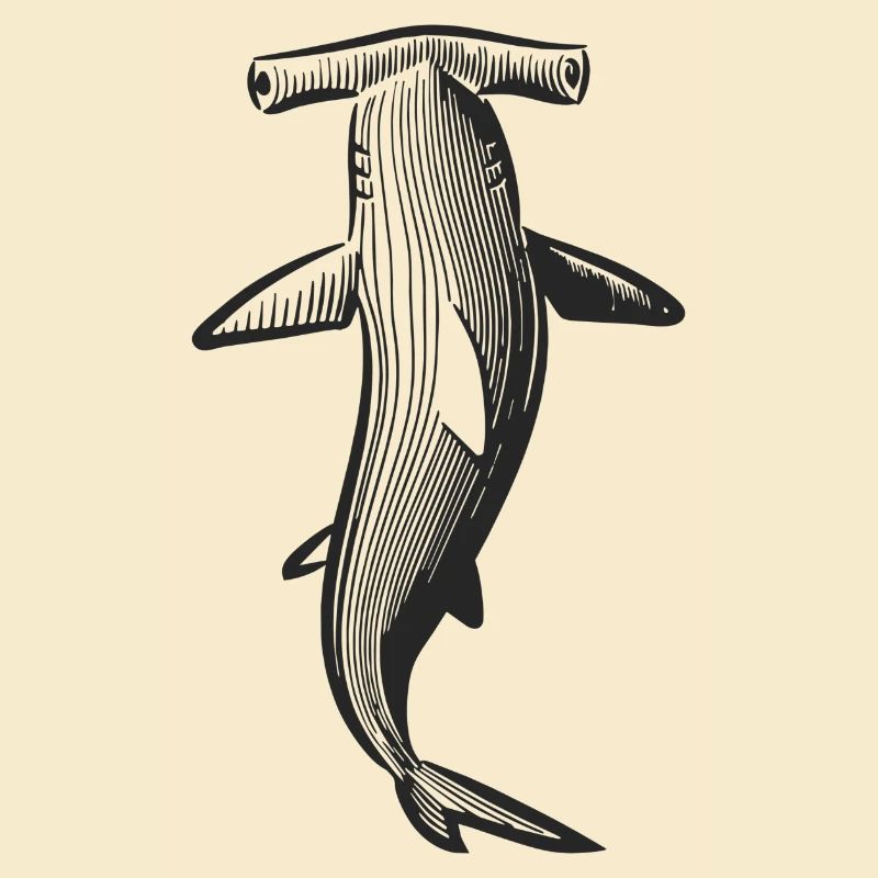Conception de requin marteau
