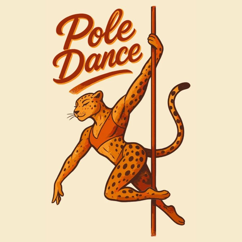 Pole dance Léopard Pole Dancer Cadeau