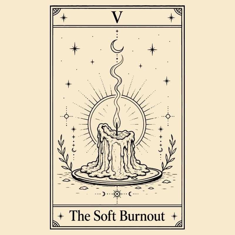 Burnout doux | Carte de tarot