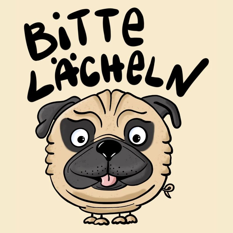 Mops Lächeln