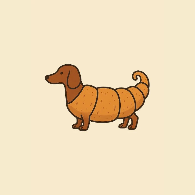 Mashup de croissant teckel