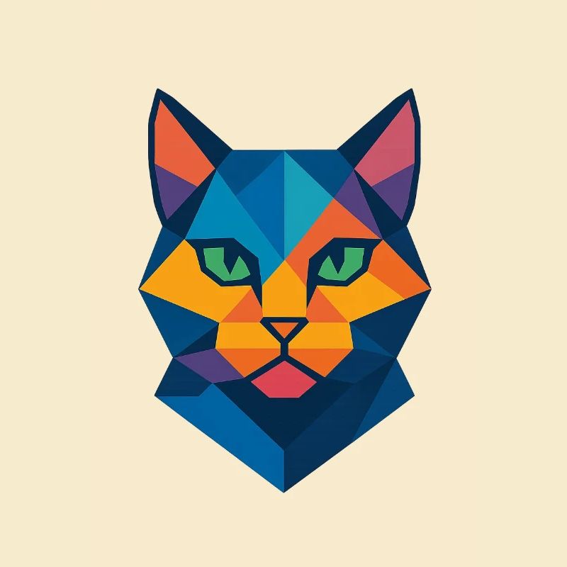 Chat | Tête de chat Impression / Impression / Design