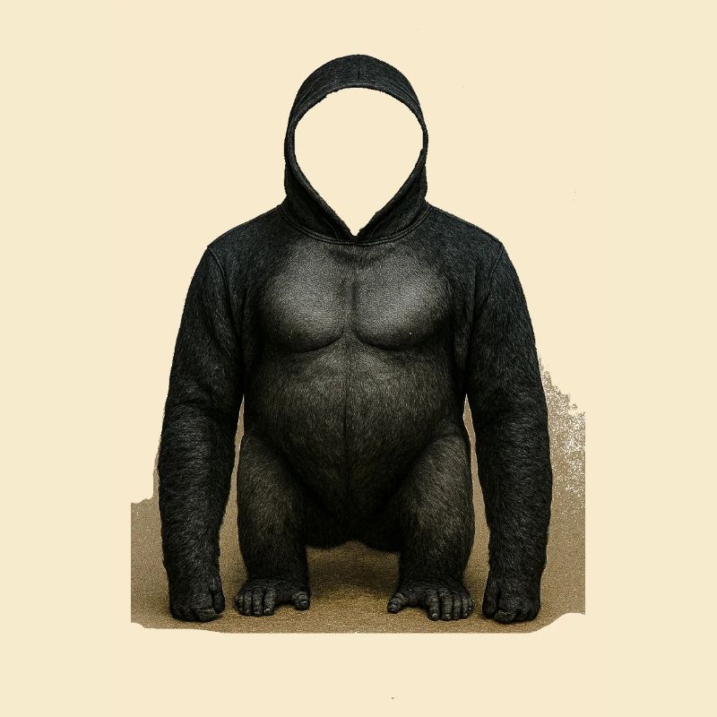 Shadow Gorilla Kapuzenpullover Design