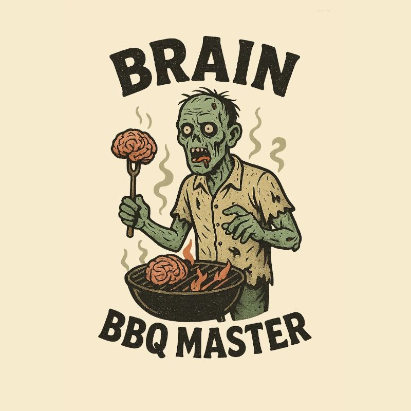 Zombie Grill Master Brain BBQ