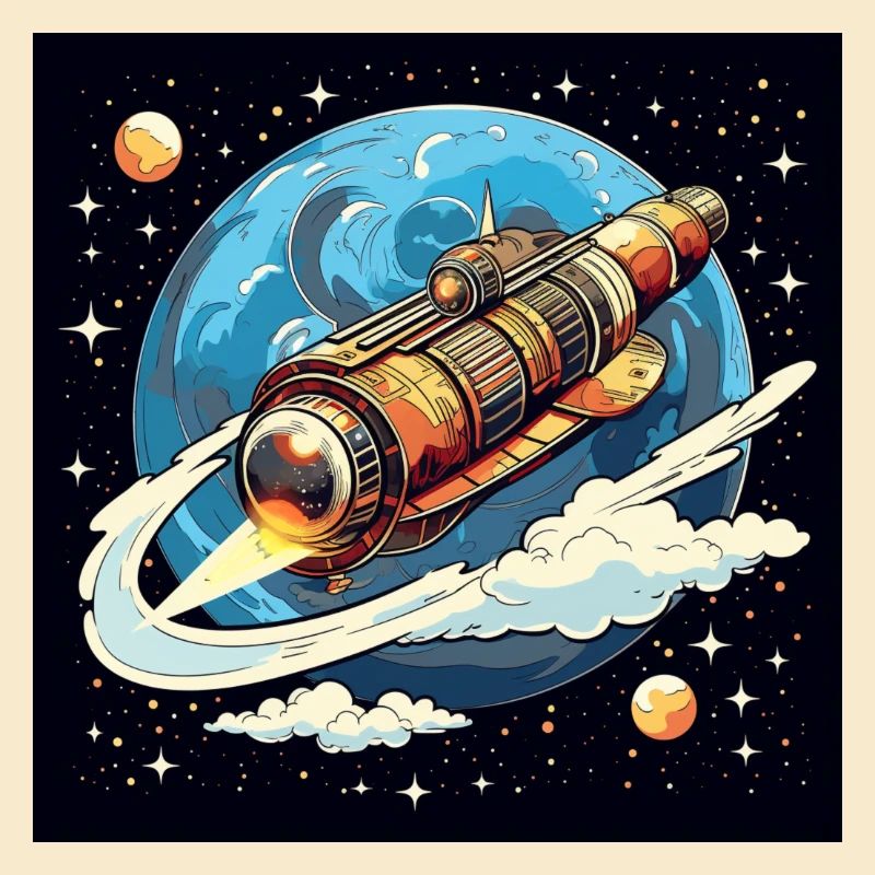 Rocket flight through space