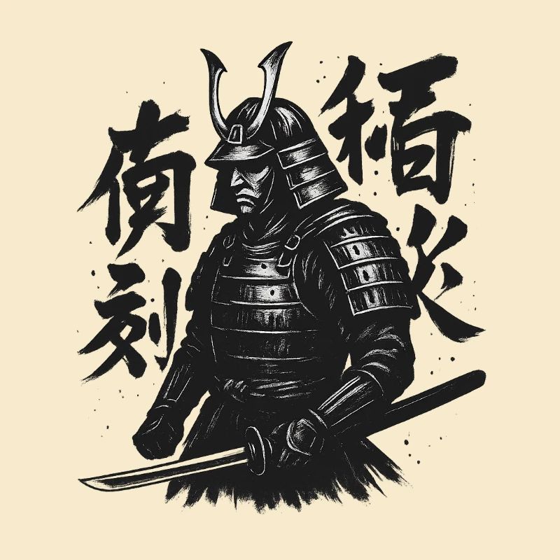 Samurai Calligraphy Art