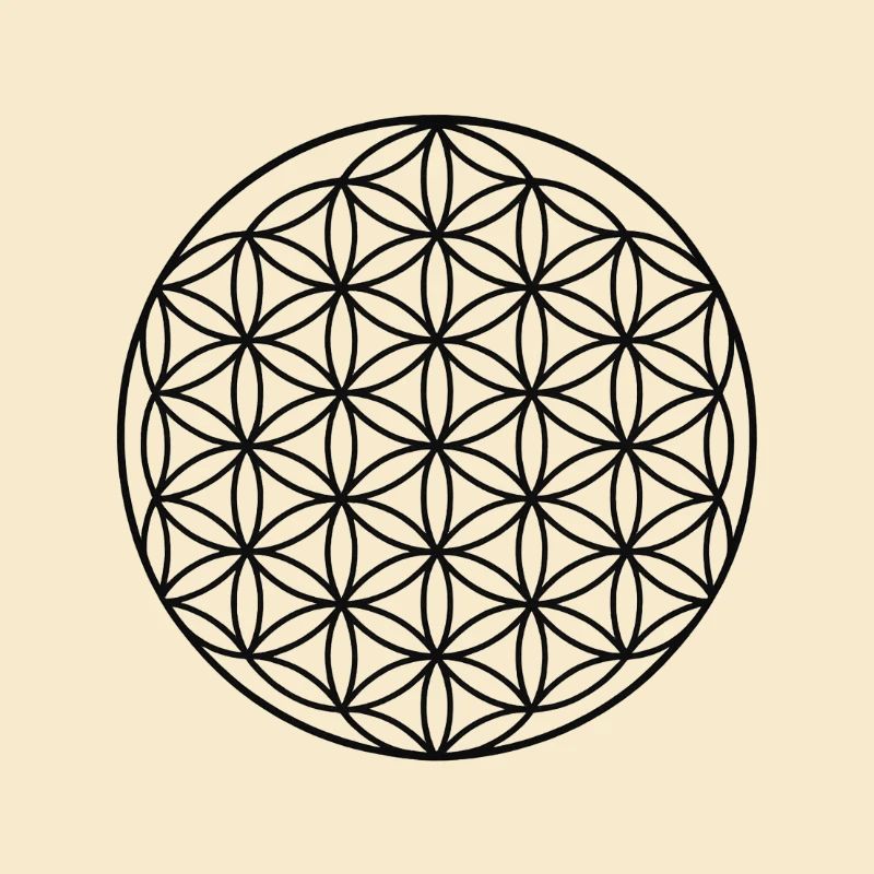 Conception de cercle de fleur de vie