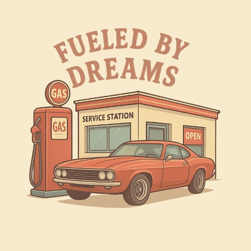 Getrieben von Träumen Retro Auto