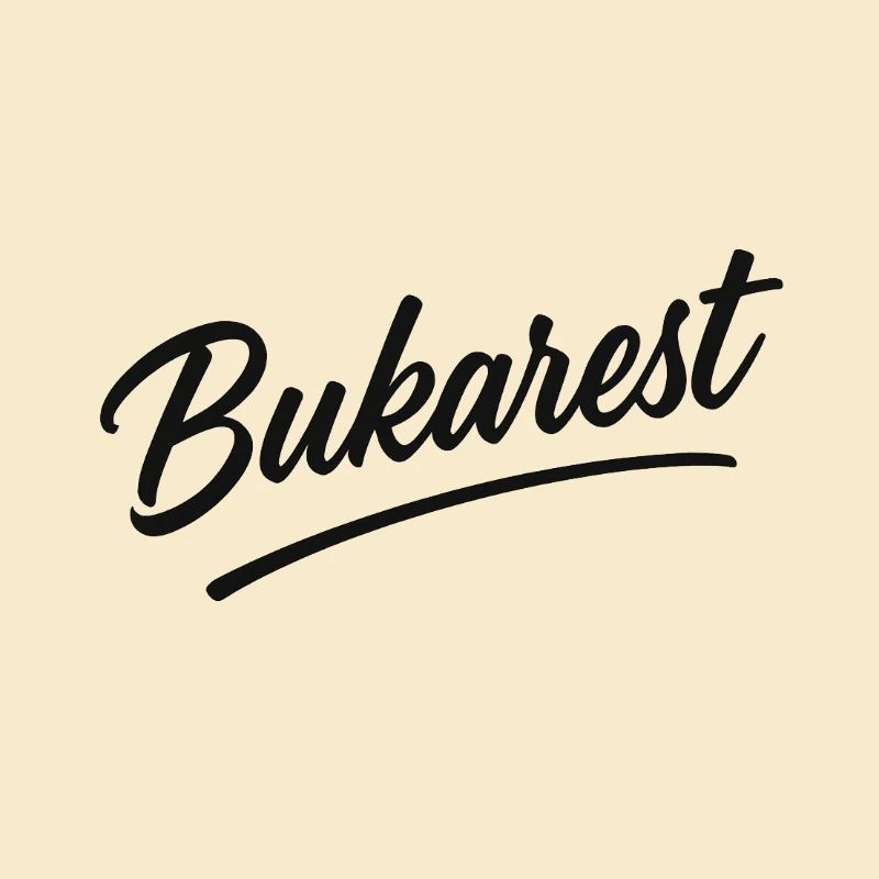 Bukarest Script Vintage Logo