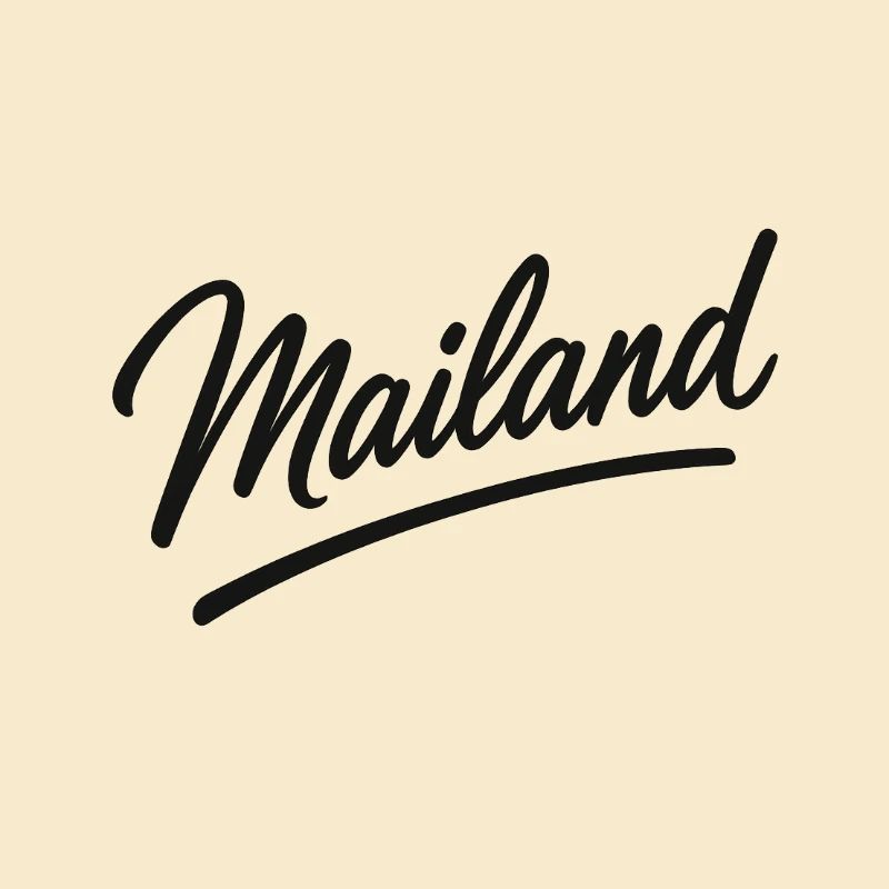Logo Milan Script – Lettrage Milan