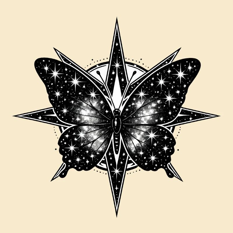 Kosmischer Schmetterlingskompass