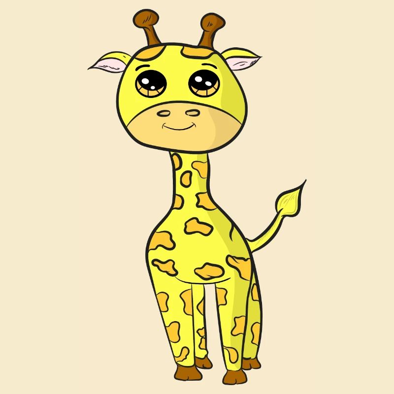 Bébé girafe